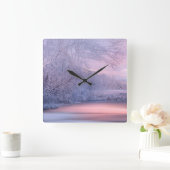 Horloge Carrée Hiver 2019-01 (Maison)