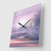Horloge Carrée Hiver 2019-02 (Angle)