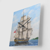 Horloge Carrée HMS Surprise Acrylic Wall Clock (Angle)