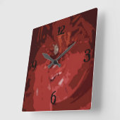 Horloge Carrée Homard (Angle)
