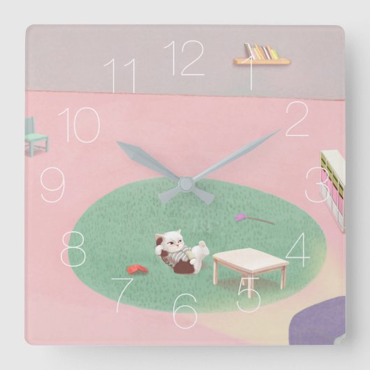 Horloge Carrée Home Alone (Recto)