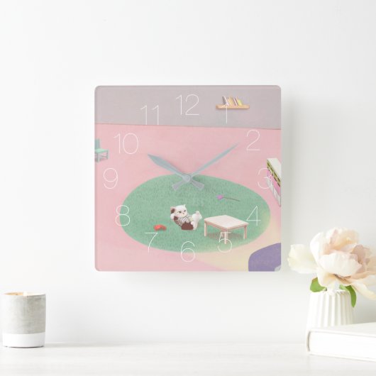 Horloge Carrée Home Alone (Maison)