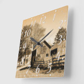 Horloge Carrée Homestead (Angle)