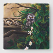 Horloge Carrée Homme vert celtique (Recto)