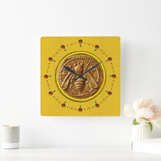 HORLOGE CARRÉE HONEY BEE, BEEKEEPER (Maison)