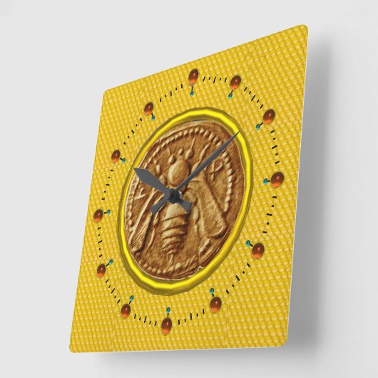 HORLOGE CARRÉE HONEY BEE, BEEKEEPER (Angle)