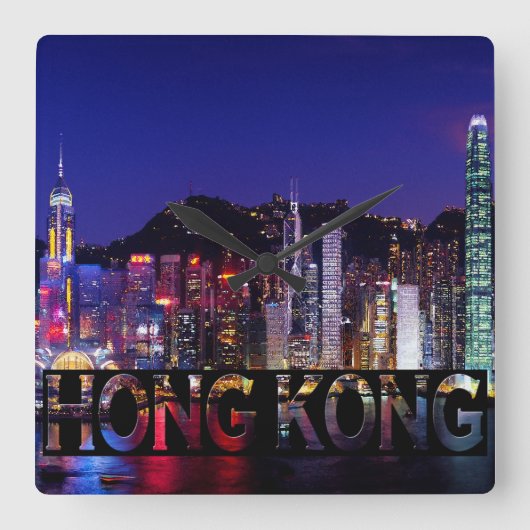 Horloge Carrée Hong Kong (Recto)
