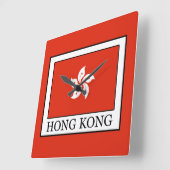 Horloge Carrée Hong Kong (Angle)
