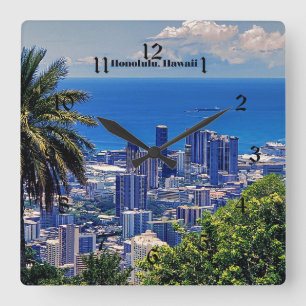 Horloge Carrée Honolulu, Oahu, Hawaii
