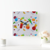 Horloge Carrée Horaire de fête (Maison)