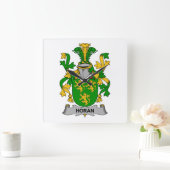 Horloge Carrée Horan Family Crest (Maison)