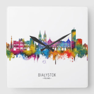 Horloge Carrée Horizon de Białystok Pologne