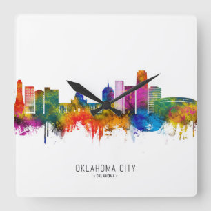 Horloge Carrée Horizon de Oklahoma City aux États-Unis
