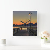 Horloge Carrée Horizon du centre de Seattle Washington (Maison)