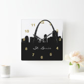 Horloge Carrée Horizon noir et blanc de St Louis (Maison)