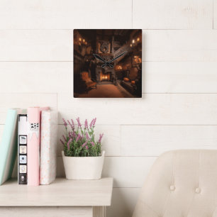 Horloge Carrée Horizons hantés