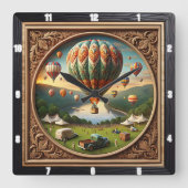 Horloge Carrée Hot Air Balloon Festival Square (Recto)