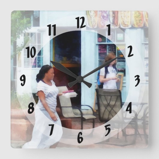 Horloge Carrée Hot Dog Shop Fells Point (Recto)