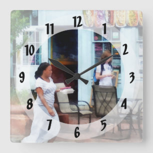 Horloge Carrée Hot Dog Shop Fells Point