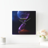 HORLOGE CARRÉE HOURGLASS SOMBRE (Maison)