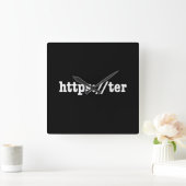 Horloge Carrée https://ter / code html (Maison)
