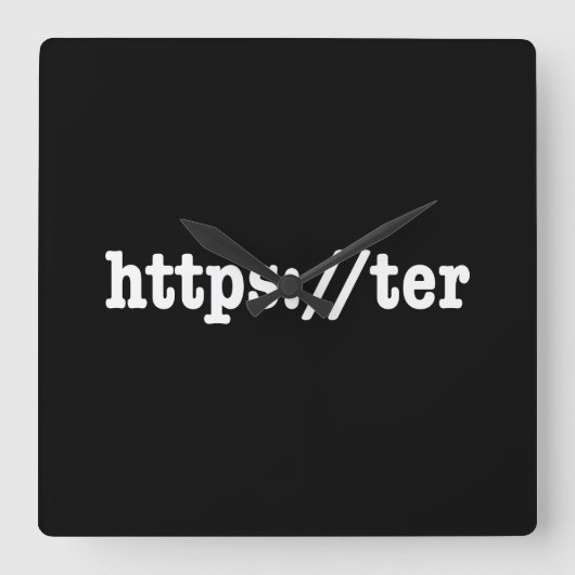Horloge Carrée https://ter / code html (Recto)
