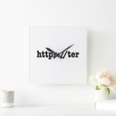 Horloge Carrée https://ter / code html (Maison)