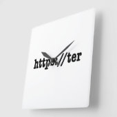 Horloge Carrée https://ter / code html (Angle)