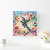 Horloge Carrée Hummingbird (Maison)