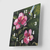 Horloge Carrée Hummingbird (Angle)