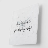 Horloge Carrée humorous kitchen text witsquare diamond stud (Angle)