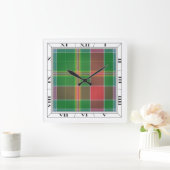 Horloge Carrée Hunter Tartan (Maison)
