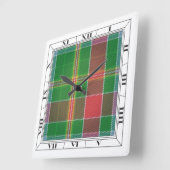 Horloge Carrée Hunter Tartan (Angle)