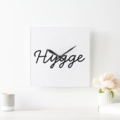 Horloge Carrée Hygge Black Elegant (Maison)