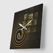 Horloge Carrée Hypnosis Abstract Art Square (Angle)