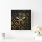 Horloge Carrée Hypnosis Abstract Art Square (Maison)