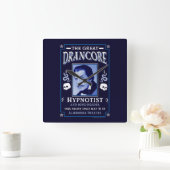 Horloge Carrée Hypnotiseur classique victorien vintage (Maison)