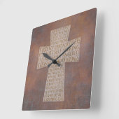 Horloge Carrée I Corinthians 13 (Angle)