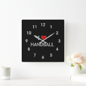 Horloge Carrée I Love Handball (Maison)
