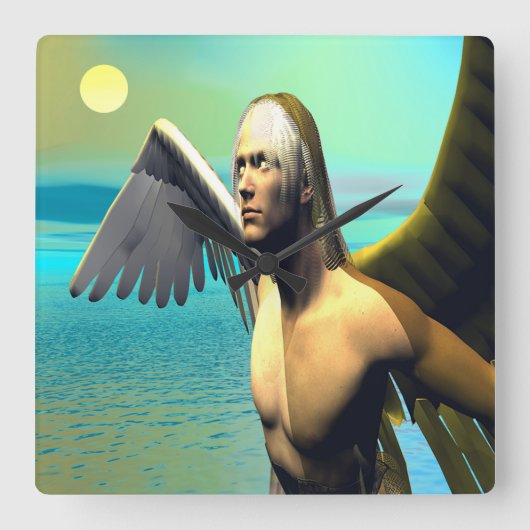 Horloge Carrée Icarus (Recto)