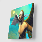 Horloge Carrée Icarus (Angle)