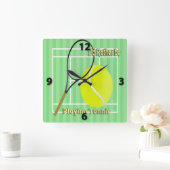 Horloge Carrée I'd Rather (Maison)