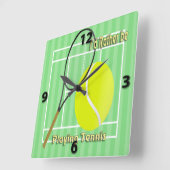 Horloge Carrée I'd Rather (Angle)