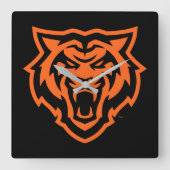 Horloge Carrée Idaho State University Bengals Spirit Design (Recto)