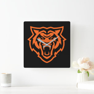 Horloge Carrée Idaho State University Bengals Spirit Design
