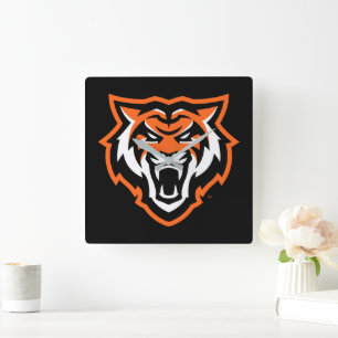 Horloge Carrée Idaho State University Bengals Spirit Design