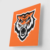 Horloge Carrée Idaho State University Bengals Spirit Design (Angle)