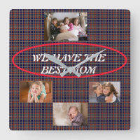 Idéal Pour Montrer Maman Amour Tartan Plaid 4 Phot