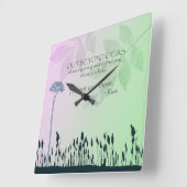 Horloge Carrée Idées de zen (Angle)