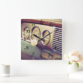 Horloge Carrée Ignition Classic Voiture Vintage Intérieur (Maison)